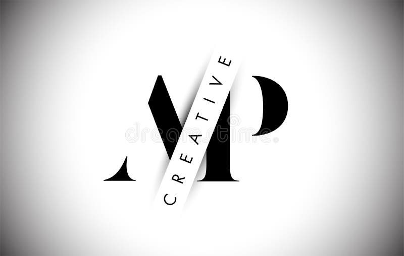 AP A P Letter Logo with Creative Shadow Cut and Overlayered Text Design