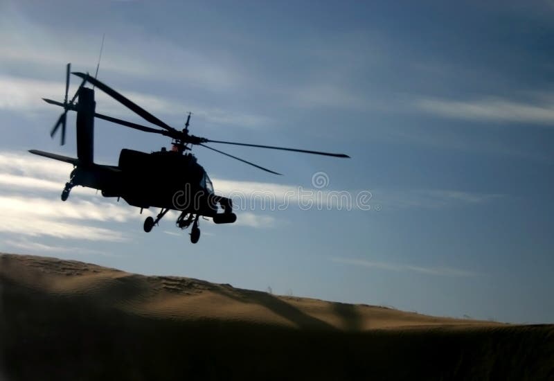 Apache Over Dunes