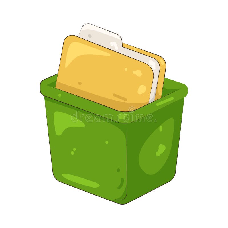 Apagar Pasta ilustração royalty free