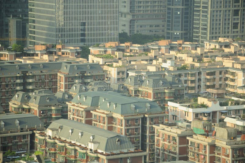 Apartamentos de Guangzhou China imagens de stock royalty free Apartamentos de Guangzhou China imagens de stock royalty free