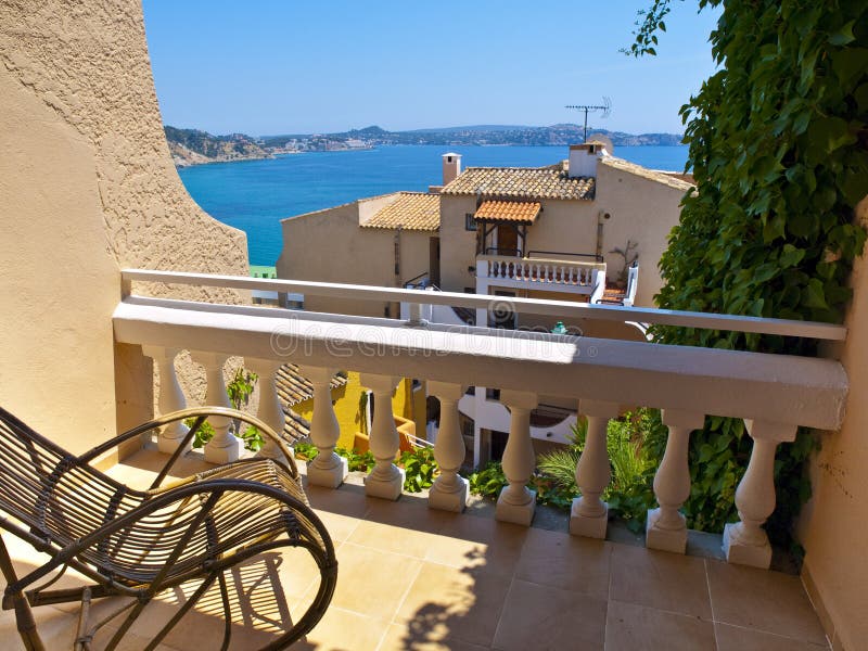 Apartment Balcony in Mallorca, Spain Stock Image Image of paguera