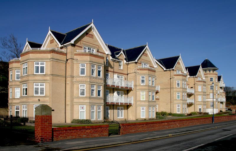 Apartment Block stock image
