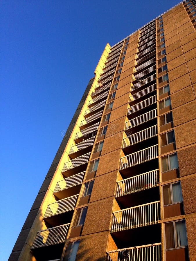 Apartment Building Looking Skyward Stock Image Image of building, windows 53979917