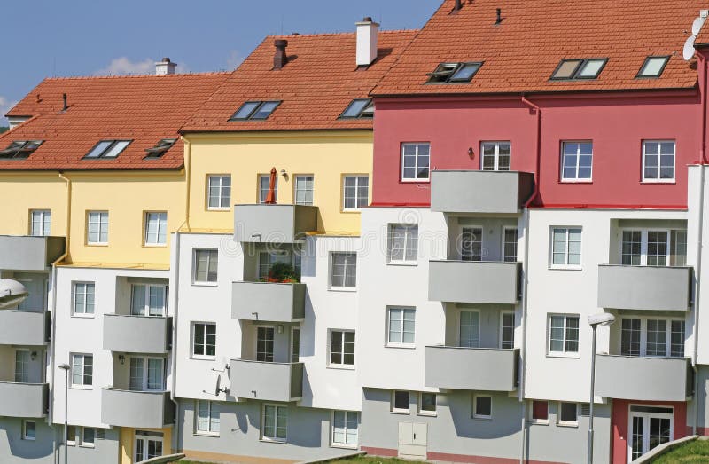 Apartment Buildings stock photography