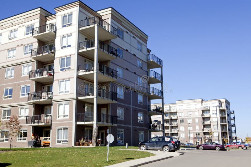 Apartment Buildings, Alberta, Canada Editorial Photography Image of