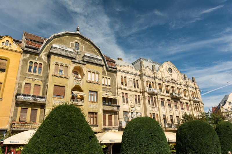 Apartment Buildings Downtown of Timisoara City Editorial Stock Image