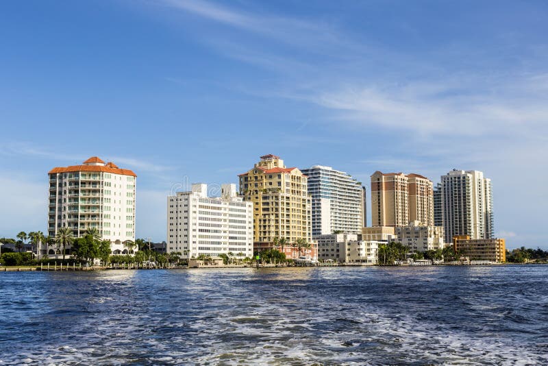 Apartment Buildings in Fort Lauderdale Stock Image Image of cityscape