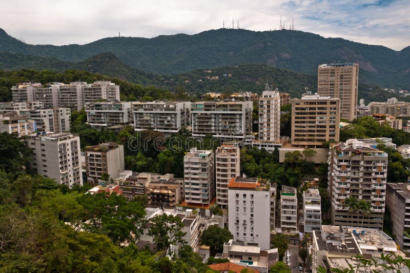 Apartment Buildings in Tropical Forest
