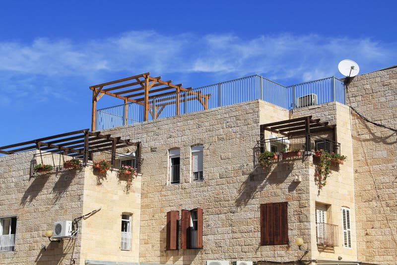 Apartment Complex in Old Jerusalem Stock Image Image of outside