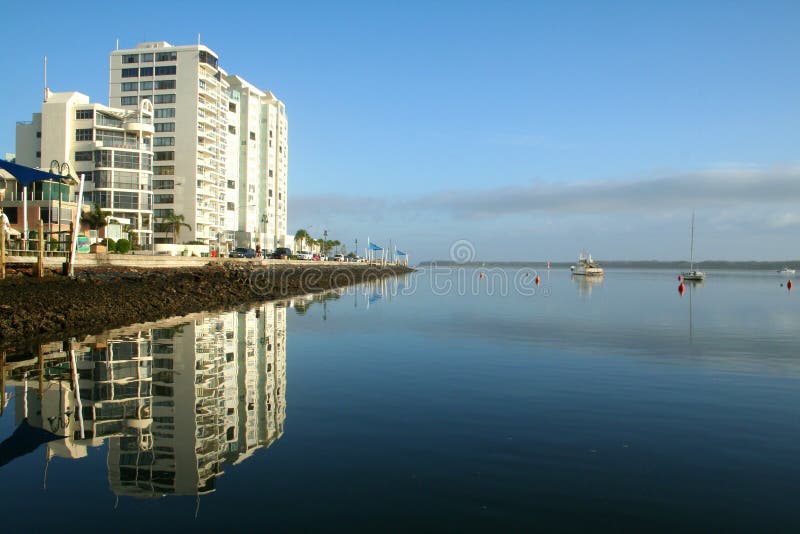 Apartment Tower By The Water Picture. Image 1827556