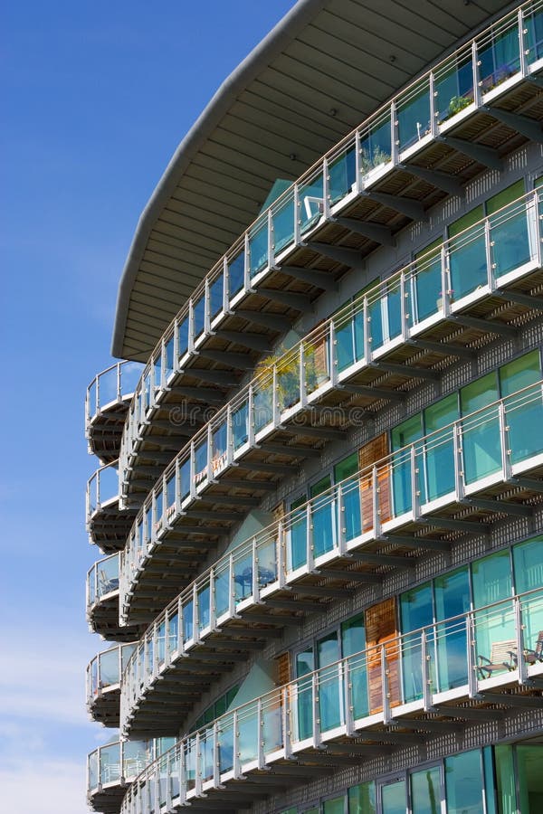 Curved apartment building stock image. Image of building 1791417