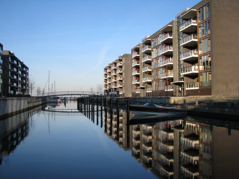 Apartments in Hellerup, Copenhagen Stock Image Image of berth, real