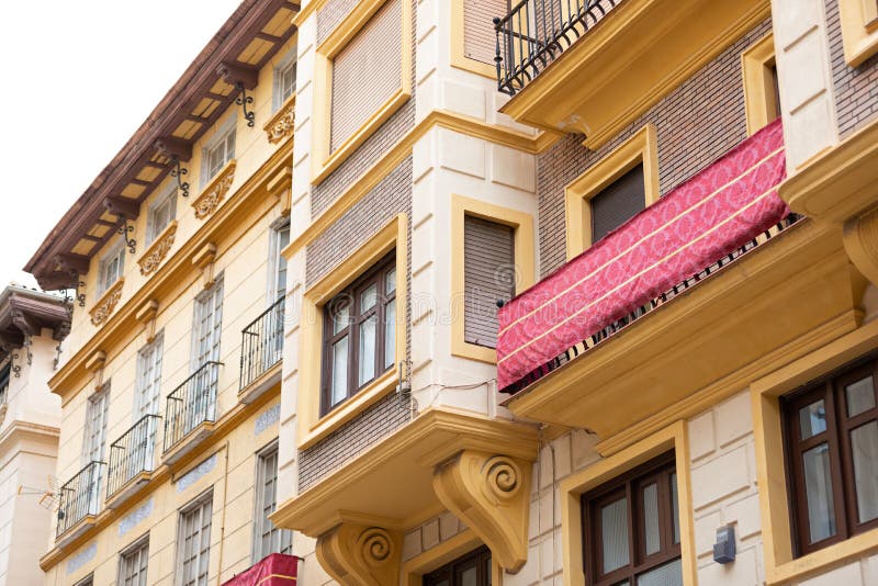 Apartments in Malaga stock photo. Image of destinations 246280628