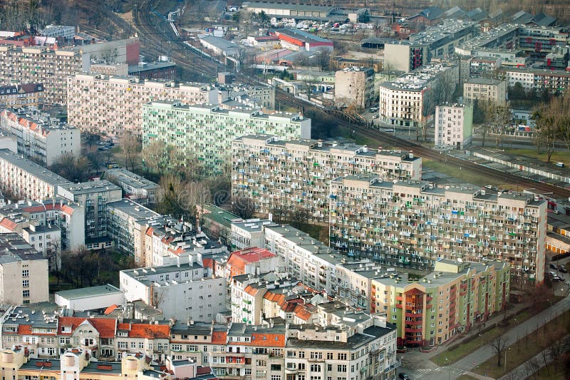 Apartments in wroclaw stock photo. Image of birds, monuments 37932590