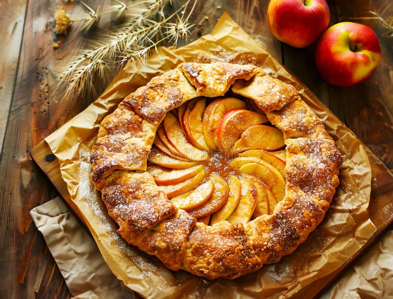 Apfelgalette stock abbildung