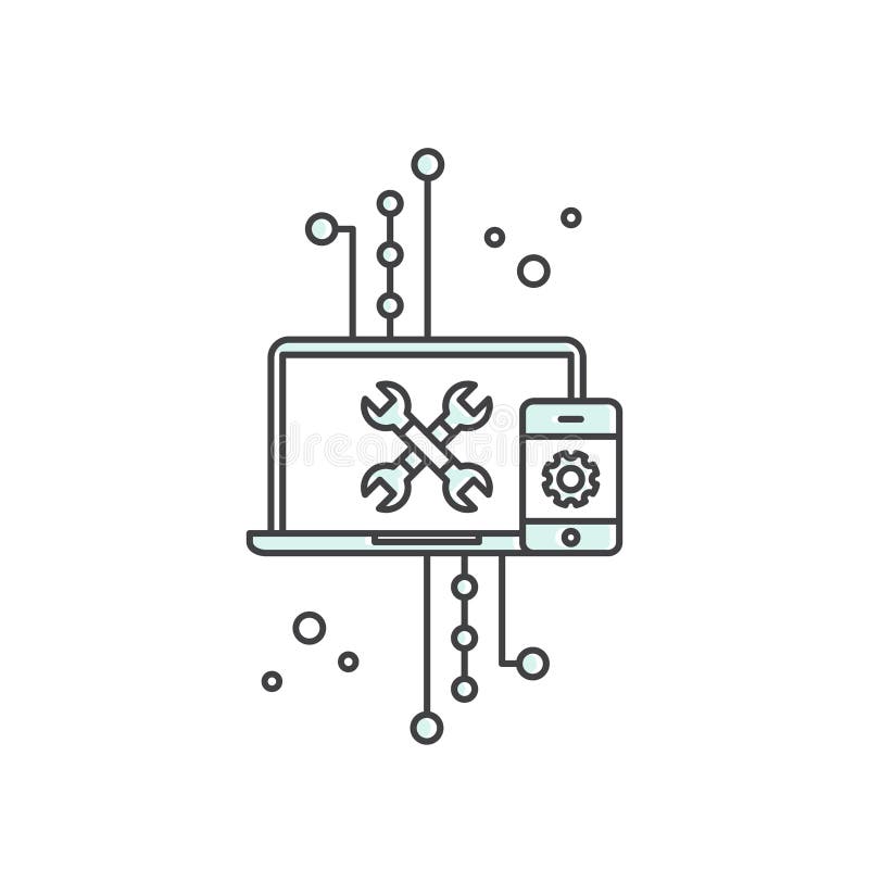 API Application Programming Interface, molndata, rengöringsduk och mobil App-utveckling stock illustrationer API Application Programming Interface, molndata, rengöringsduk och mobil App-utveckling stock illustrationer