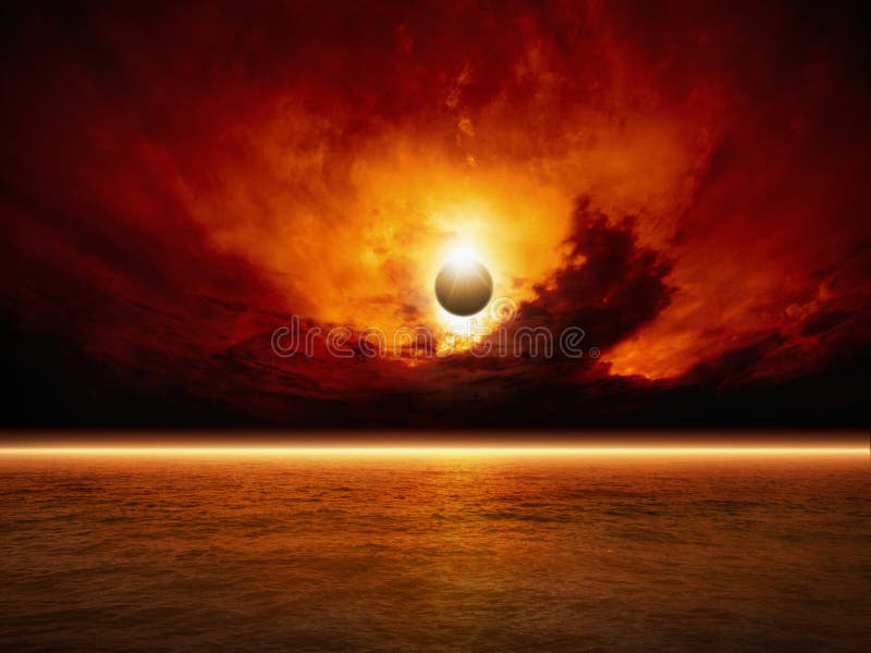 Apocalyptic background vector illustration