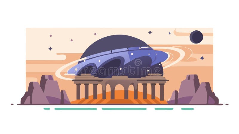 Apokalyptisk World Destruction Icon Catastrophic Event vetor design Generative AI vektor illustrationer