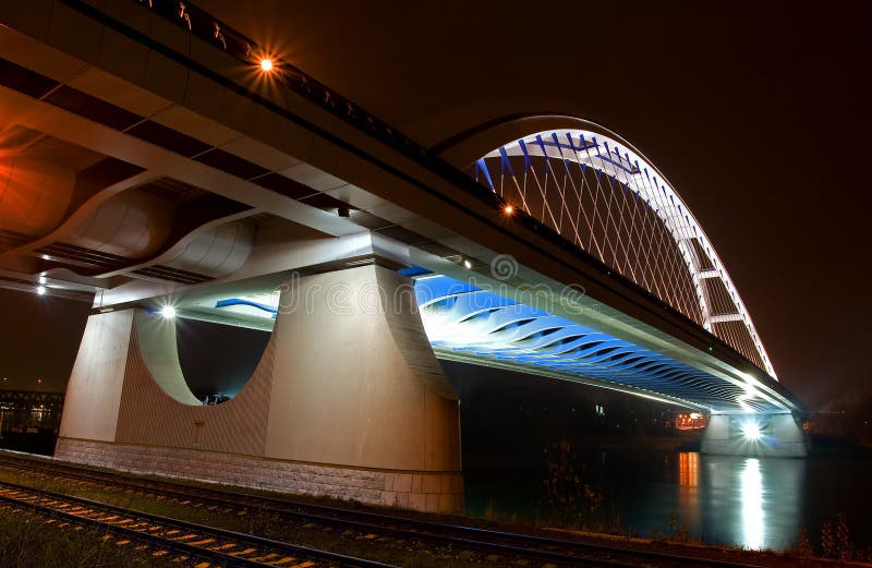 Apollo Bridge in Bratislava