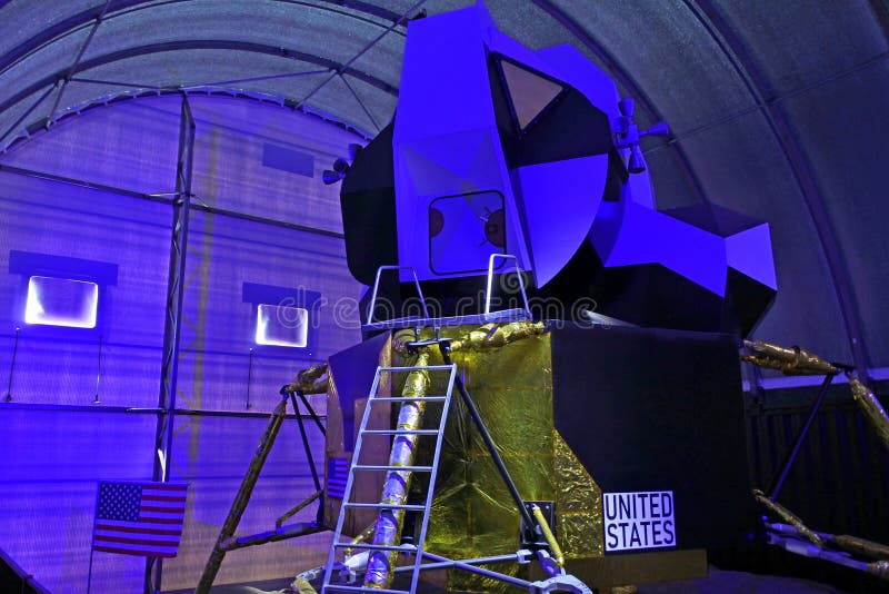 Apollo Lunar Module in Carnarvon Space and Technology Museum stock image