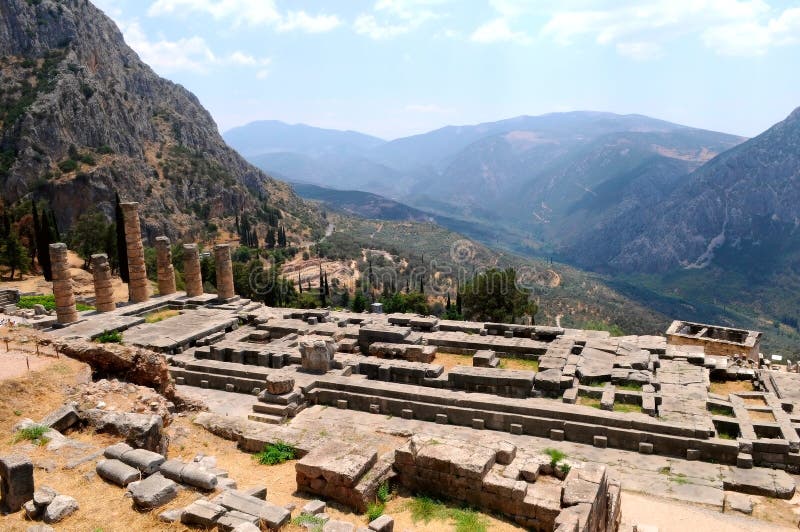 Apollo temple in Delphi