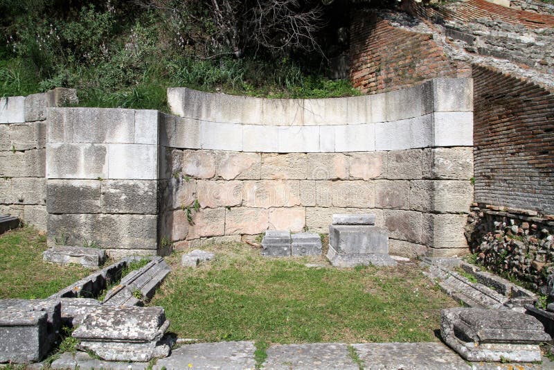 Apollonia - Albânia foto de stock