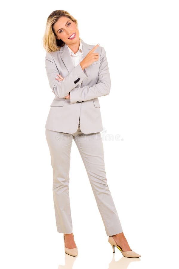 Jovem a apontar imagem de stock