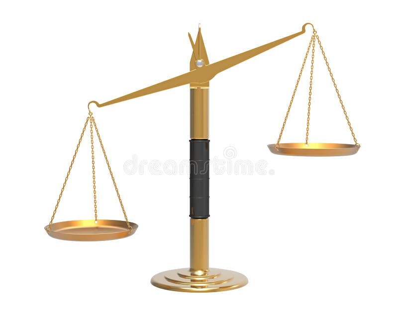 Unbalanced Balance Scale Clip Art