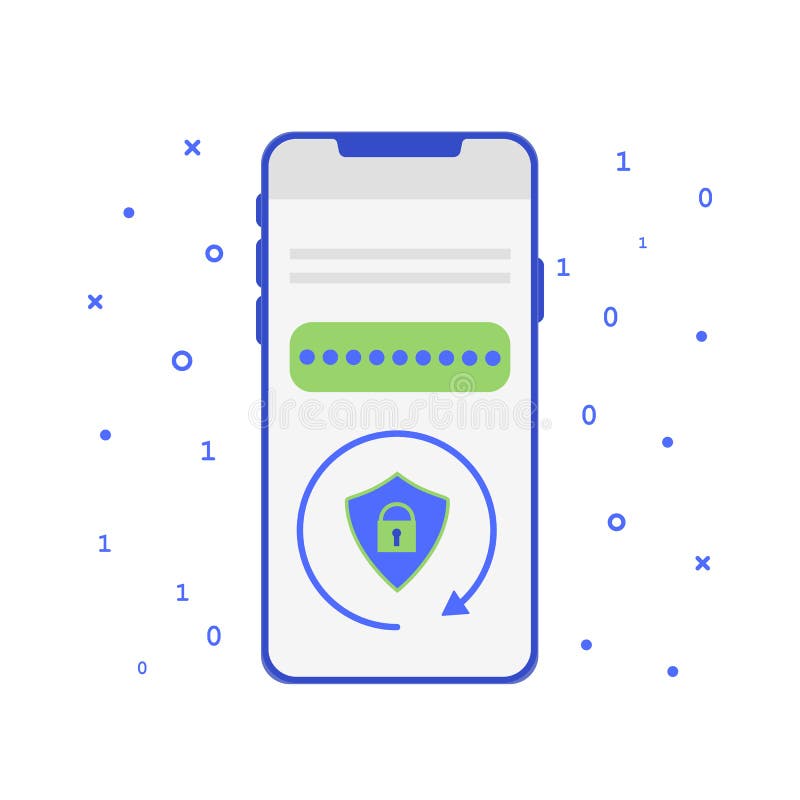 App móvel simbólico do RSA Sistema criptogr?fico para a seguran?a Software da autenticação de dois fatores ilustração royalty free App móvel simbólico do RSA Sistema criptogr?fico para a seguran?a Software da autenticação de dois fatores ilustração royalty free