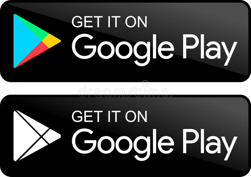 Vetor de Google Play Store app template on smartphone device