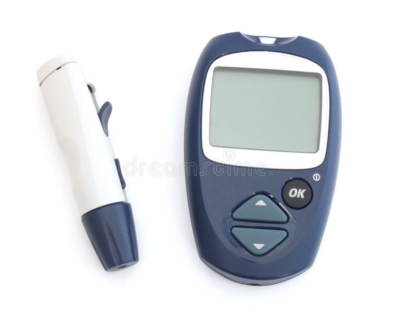 Apparaat om diabetes te diagnostiseren royalty-vrije stock afbeelding Apparaat om diabetes te diagnostiseren royalty-vrije stock afbeelding