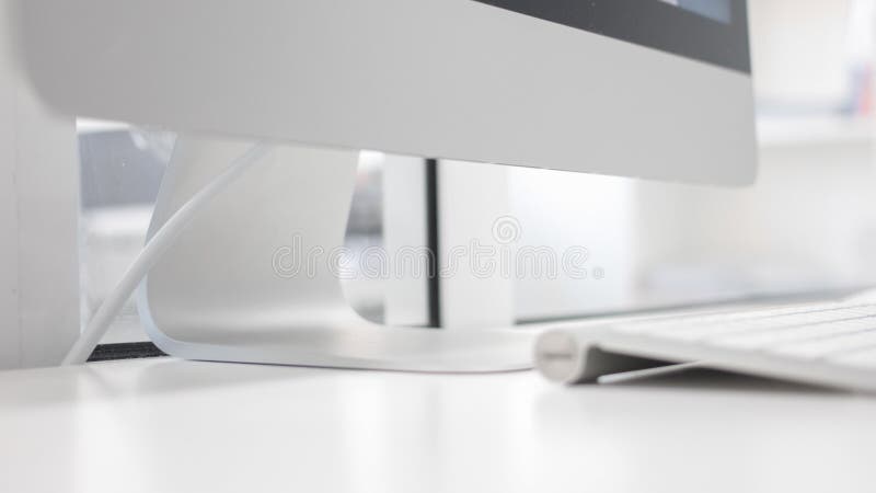 Office desktop, workspace white background. Office desktop, workspace white background