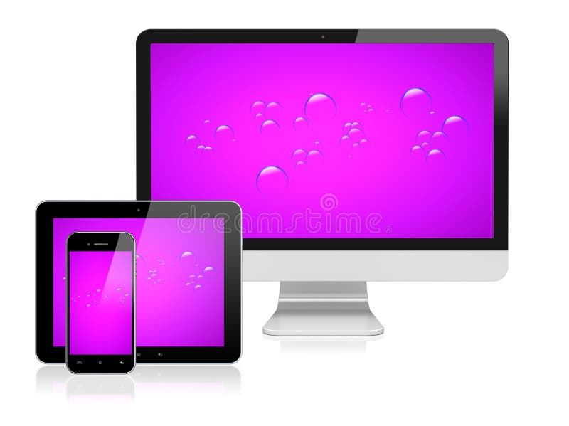 Download Appareils électroniques illustration stock. Illustration du mobilité - 56487785