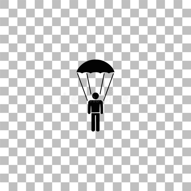 Appartement d'ic?ne de parachutiste illustration de vecteur Appartement d'ic?ne de parachutiste illustration de vecteur