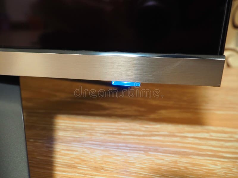 Appearance of a Modern LED TV. Details Closeup of the LED Panel