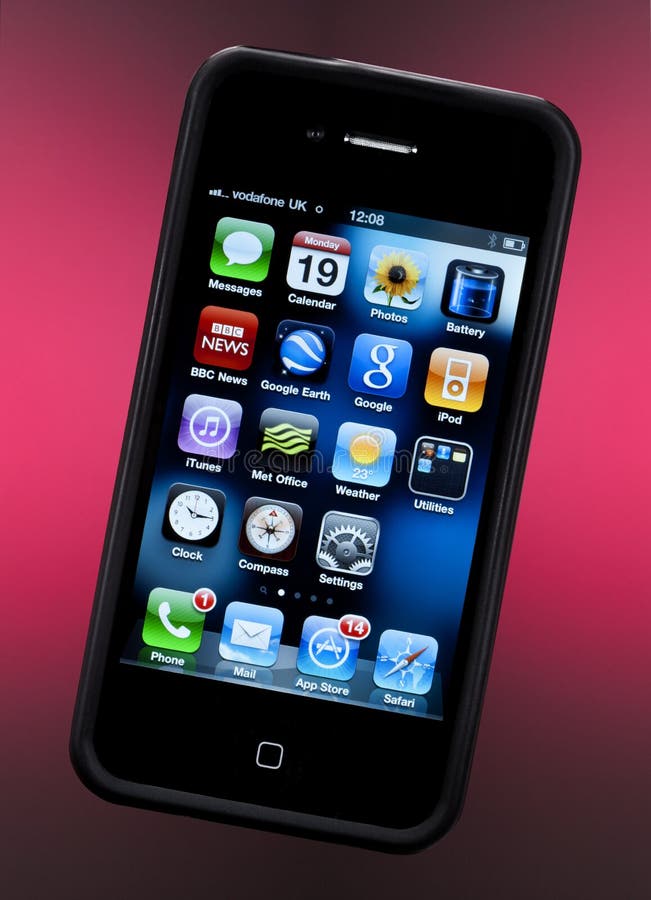 Apple iPhone 4S - Smartphone stock afbeeldingen