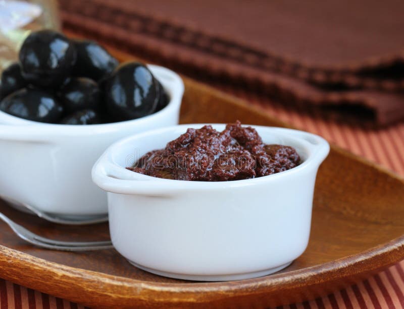 Appetizer of Marinated Olive Tapenade Stock Photo Image of green