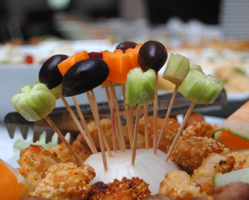Appetizers (buffet, Appetizers, Food) Olives,cucumber Stock Image