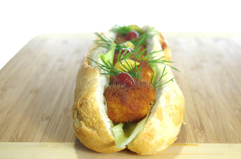 Appetizing sandwich royalty free stock photography