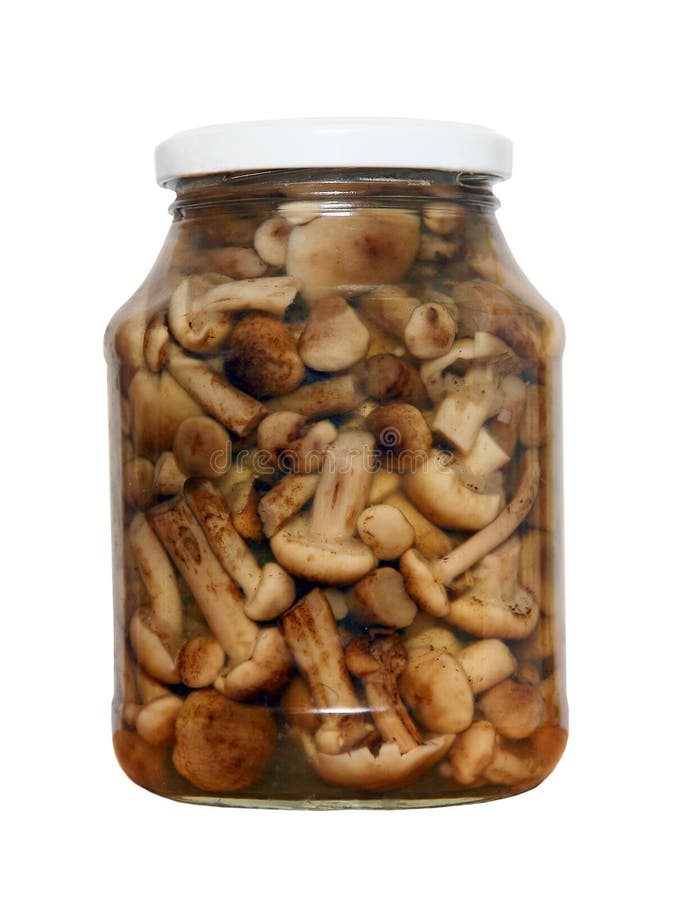 Honey Agarics In A Glass Jar Stock Image Image of agaric, mushroom