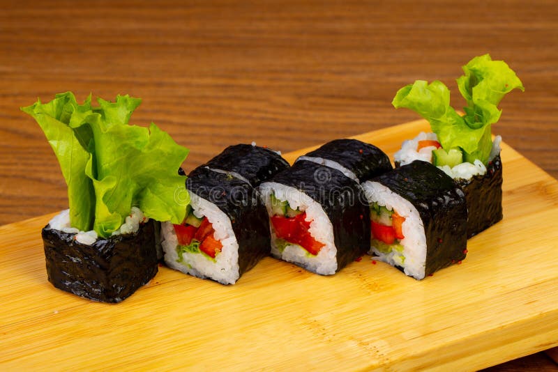 Appetizing yasai roll stock photo. Image of exotic, sushi 123414352