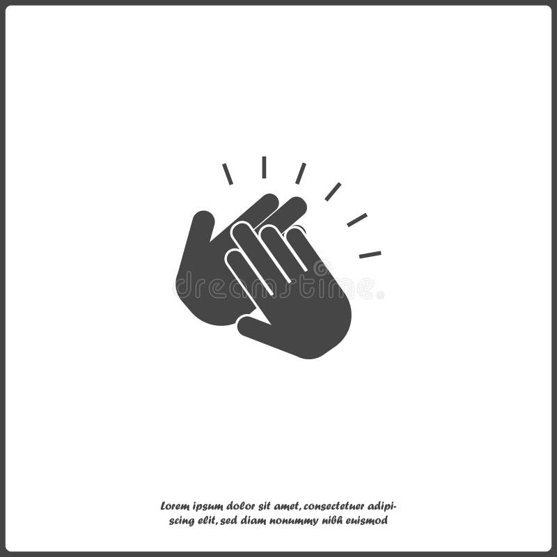 Applause Icon. a Symbol of Clapping Stock Vector Illustration of