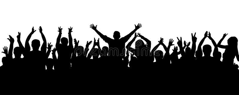 crowd silhouette png