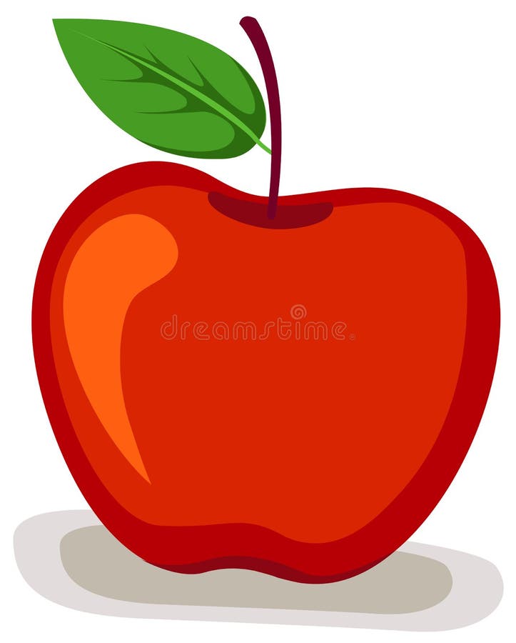 Ilustraciones de manzana en blanco.