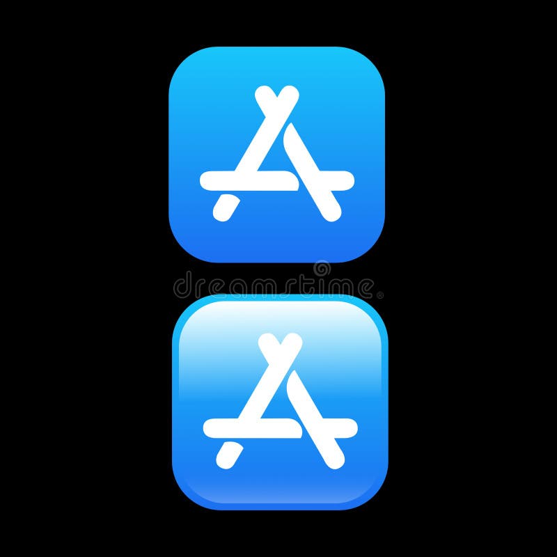 app store icon black