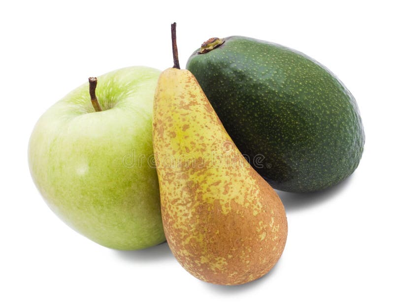 Apple with Avocado and Pear Stock Image Image of lmacro, delicious