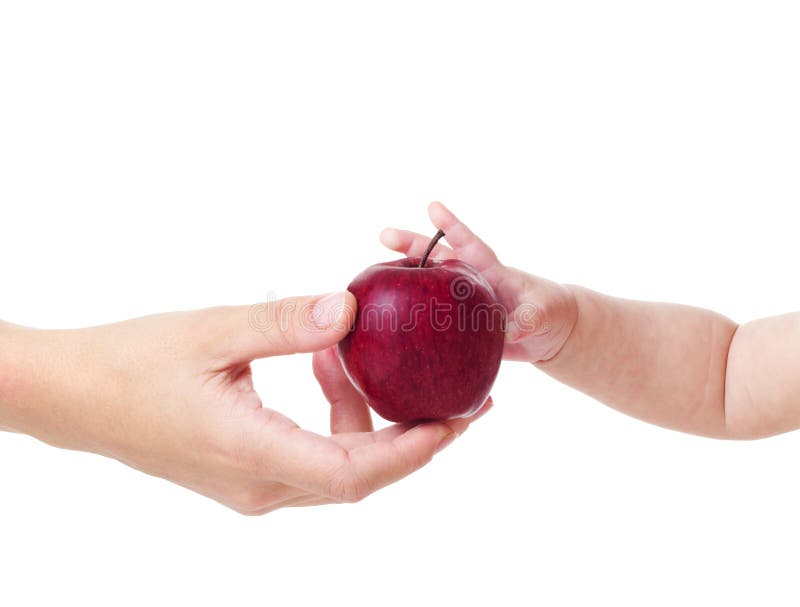 Apple for baby stock photo. Image of care, desire, floor 27916636