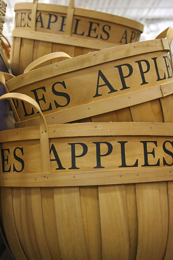 Apple Baskets stock image. Image of delicious, basket 1638539