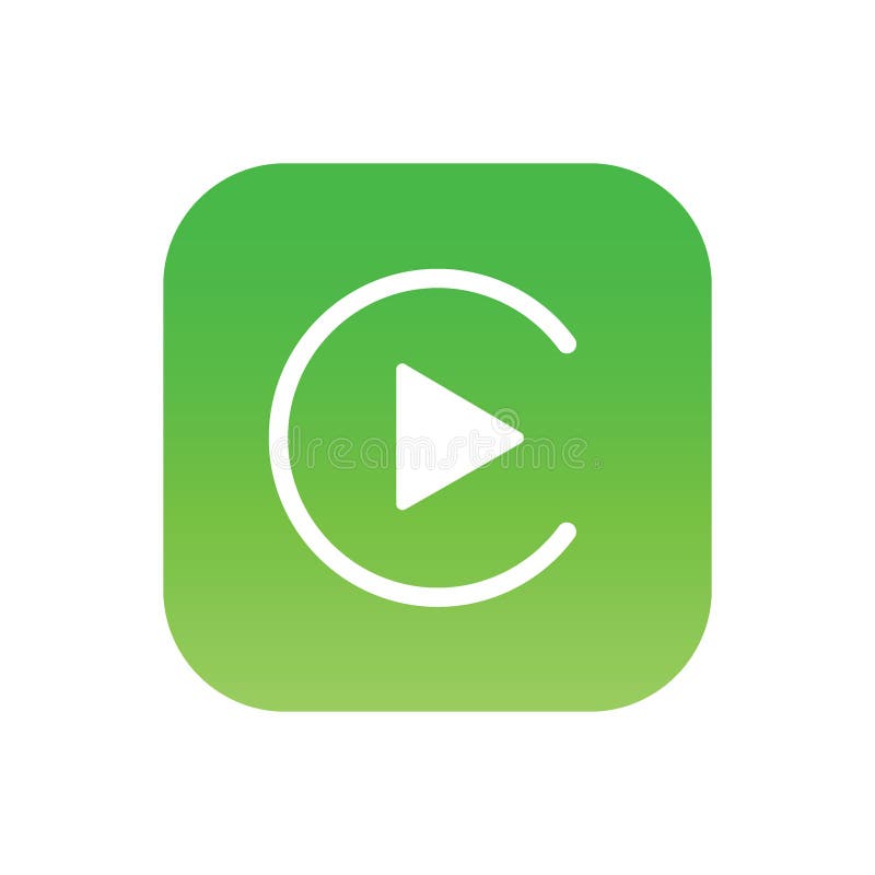 Apple Car Play Vector Icon Button Color Editorial Editorial Stock Image