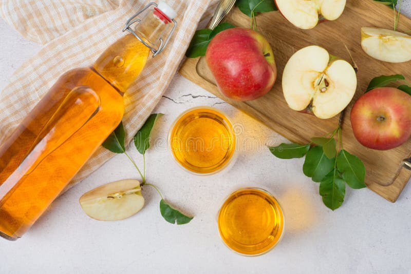 Apple Cider Vinegar in a Bottle Stock Image Image of cidre, cider